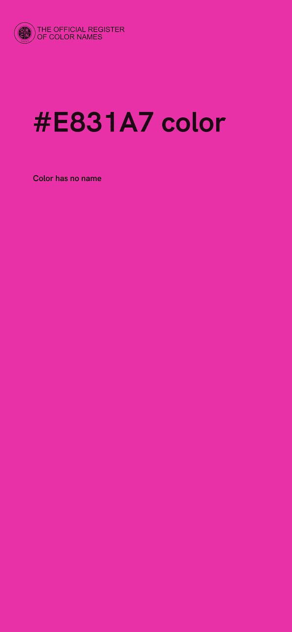 #E831A7 color image