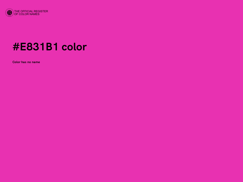 #E831B1 color image