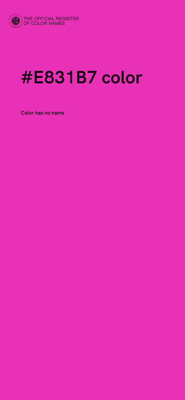 #E831B7 color image