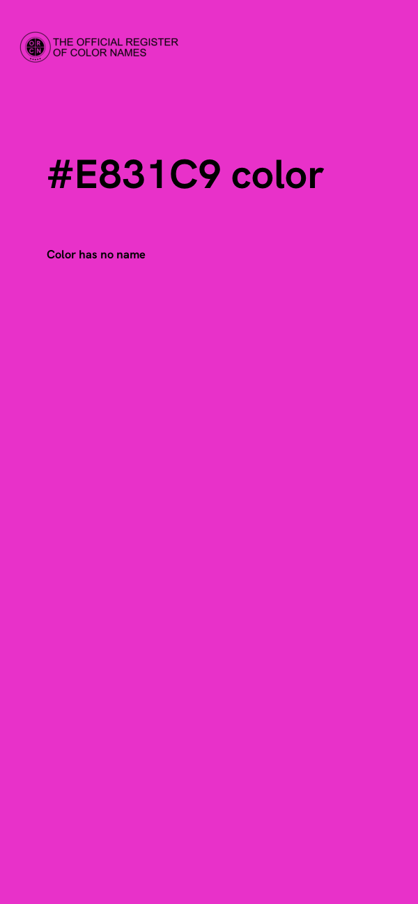 #E831C9 color image