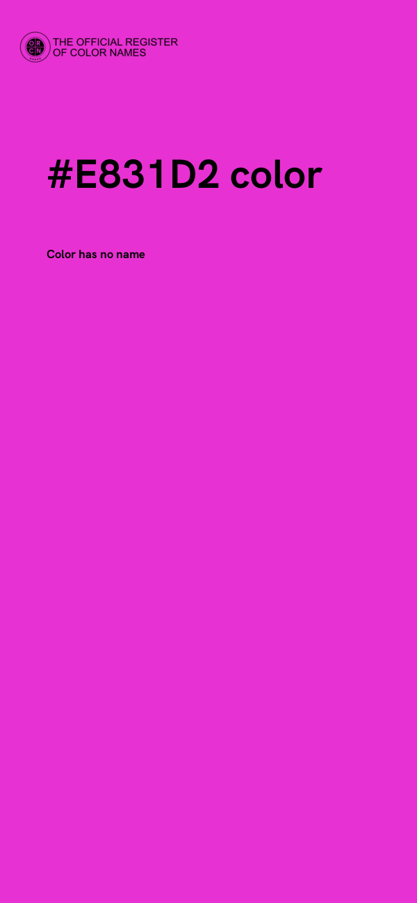 #E831D2 color image