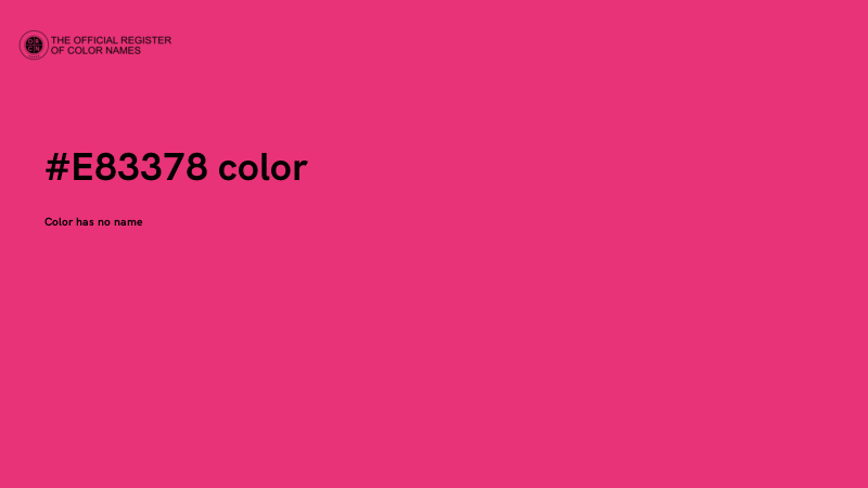 #E83378 color image