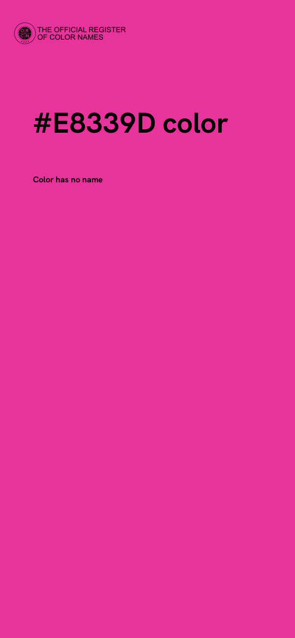 #E8339D color image