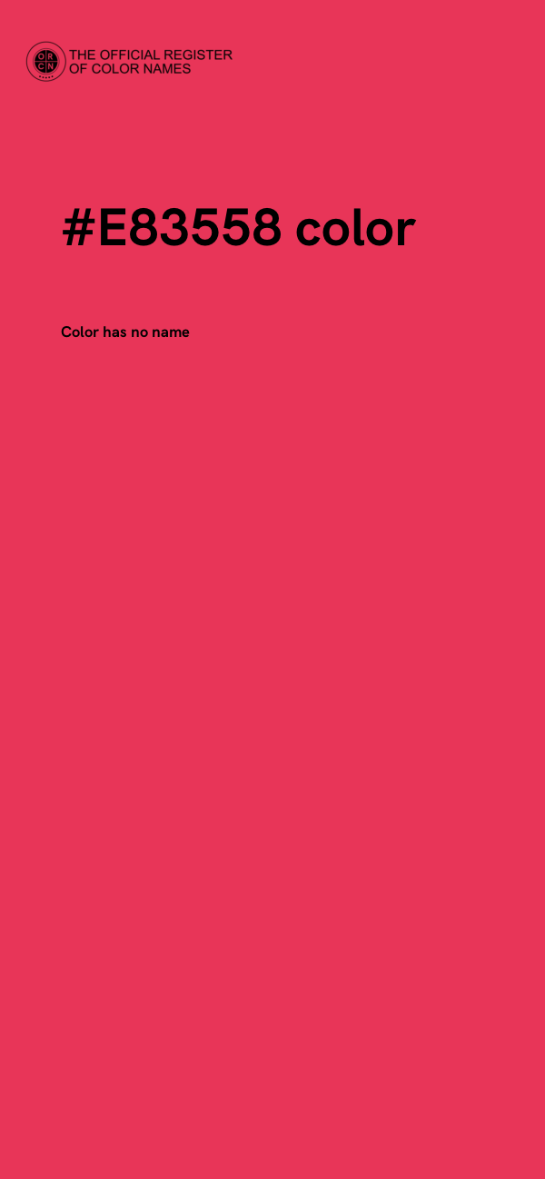 #E83558 color image
