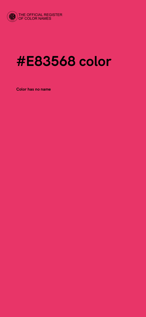 #E83568 color image