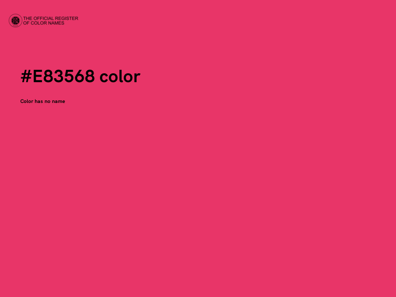 #E83568 color image
