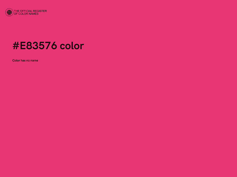 #E83576 color image