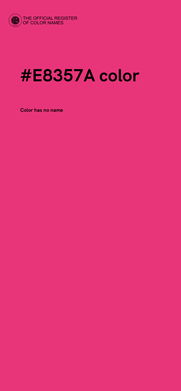 #E8357A color image