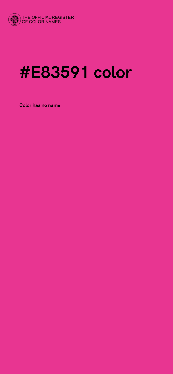 #E83591 color image