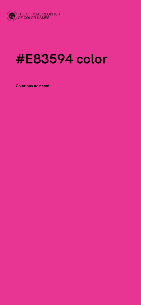 #E83594 color image