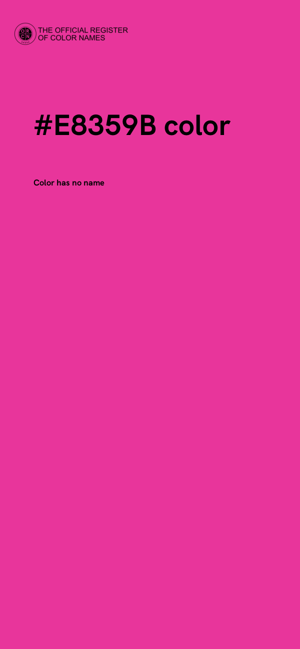 #E8359B color image