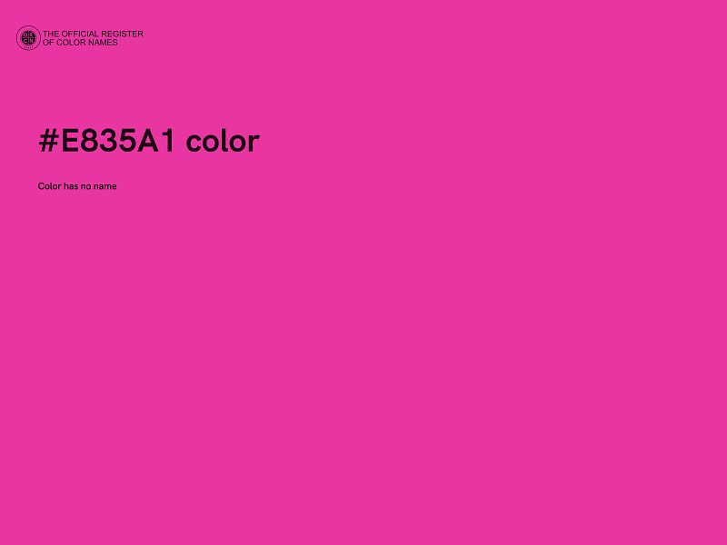 #E835A1 color image