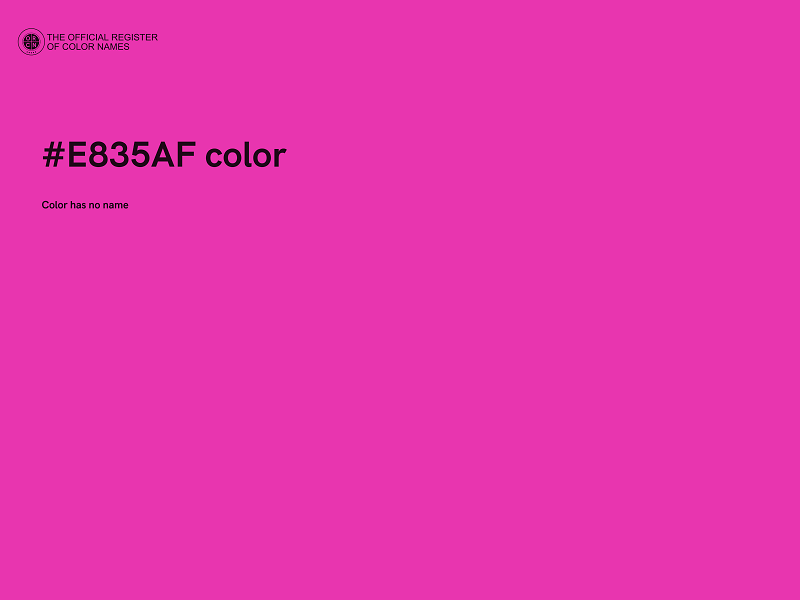 #E835AF color image