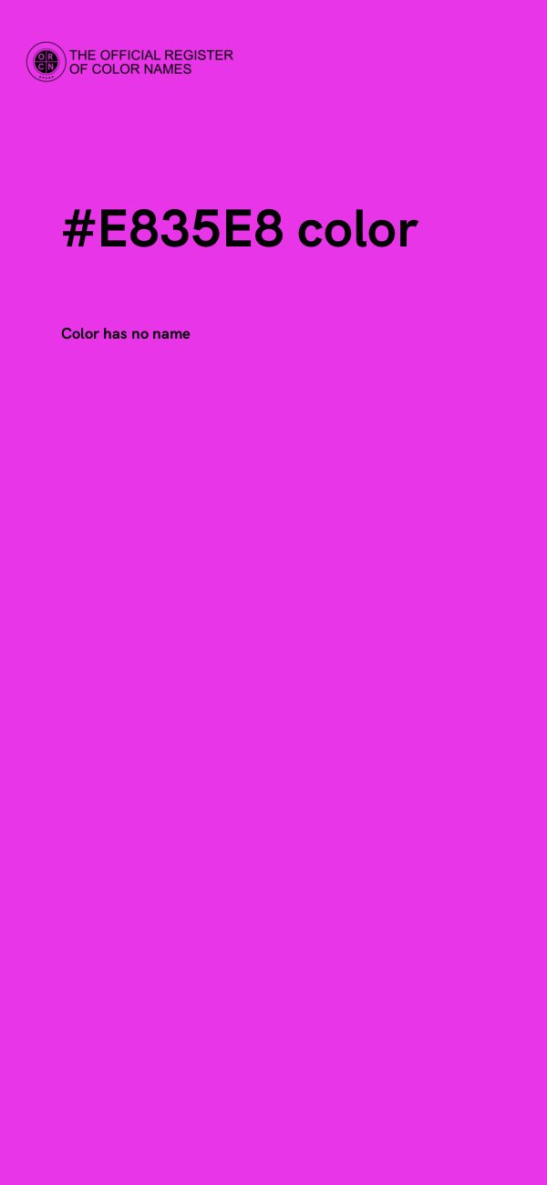 #E835E8 color image