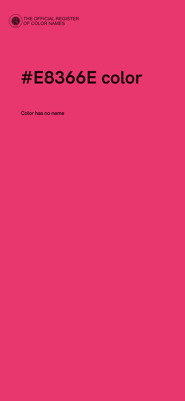 #E8366E color image