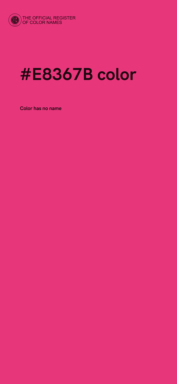 #E8367B color image