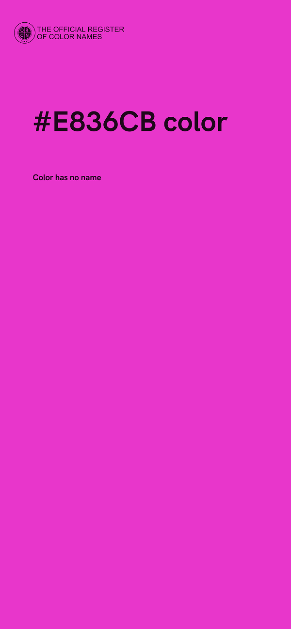 #E836CB color image