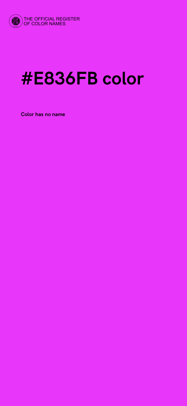 #E836FB color image