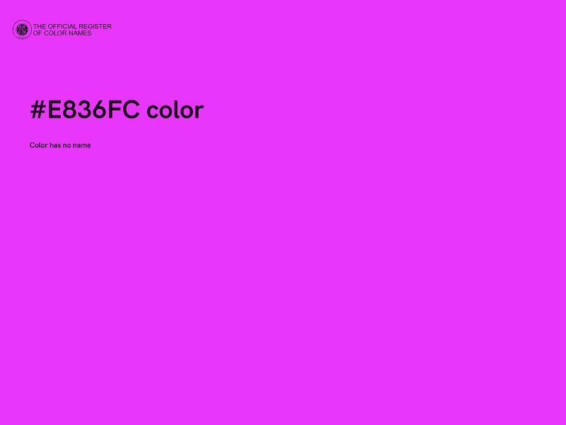 #E836FC color image