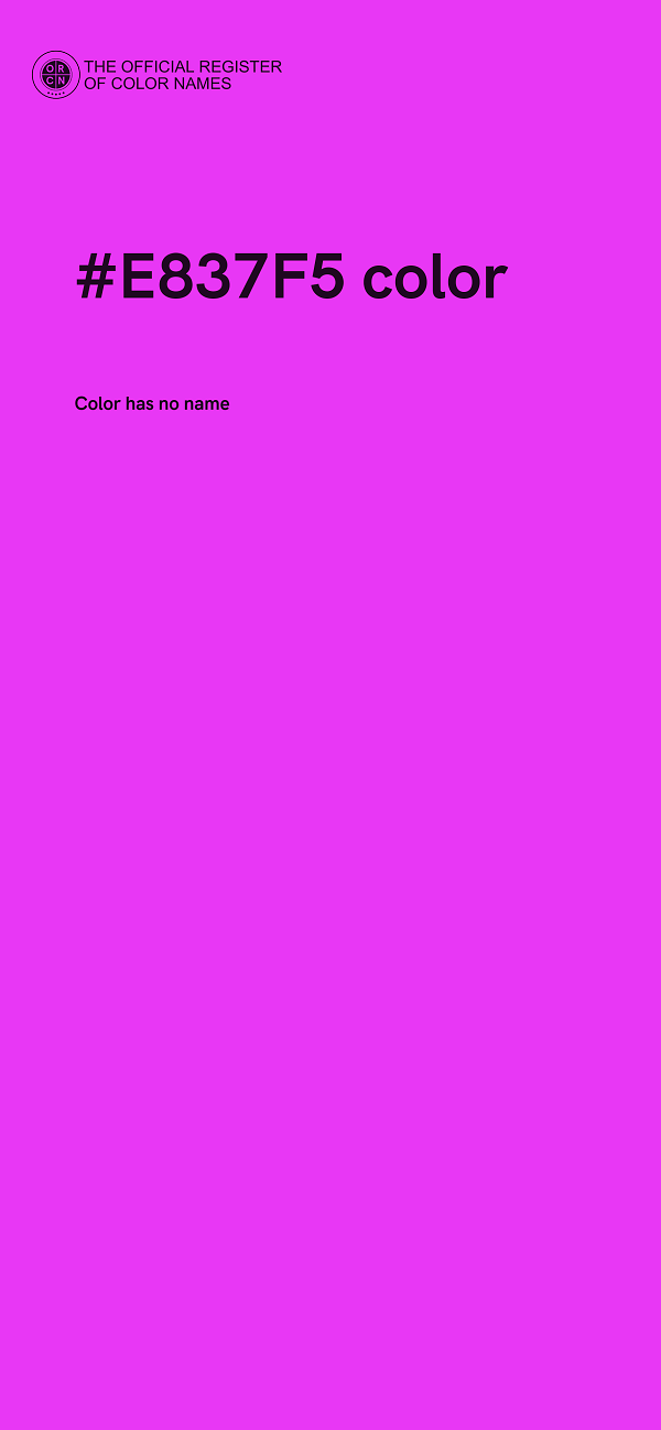 #E837F5 color image