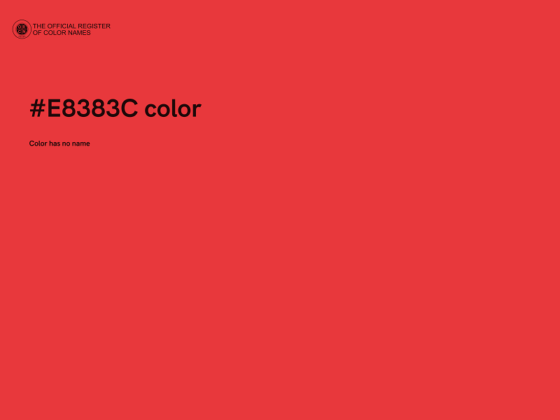 #E8383C color image