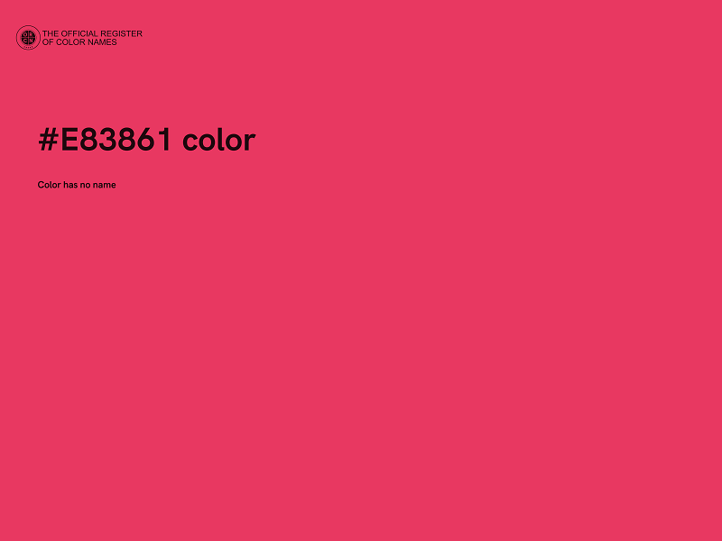 #E83861 color image