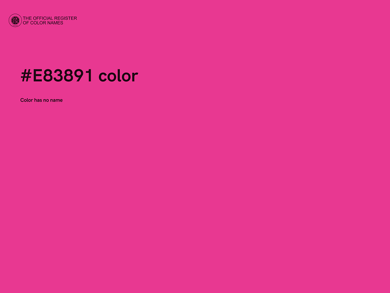 #E83891 color image