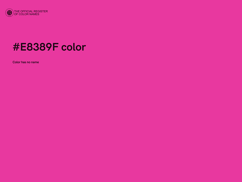 #E8389F color image