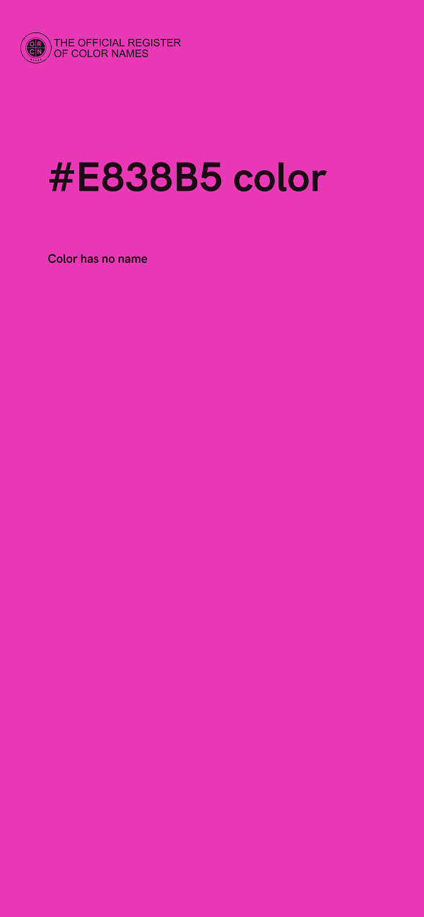 #E838B5 color image