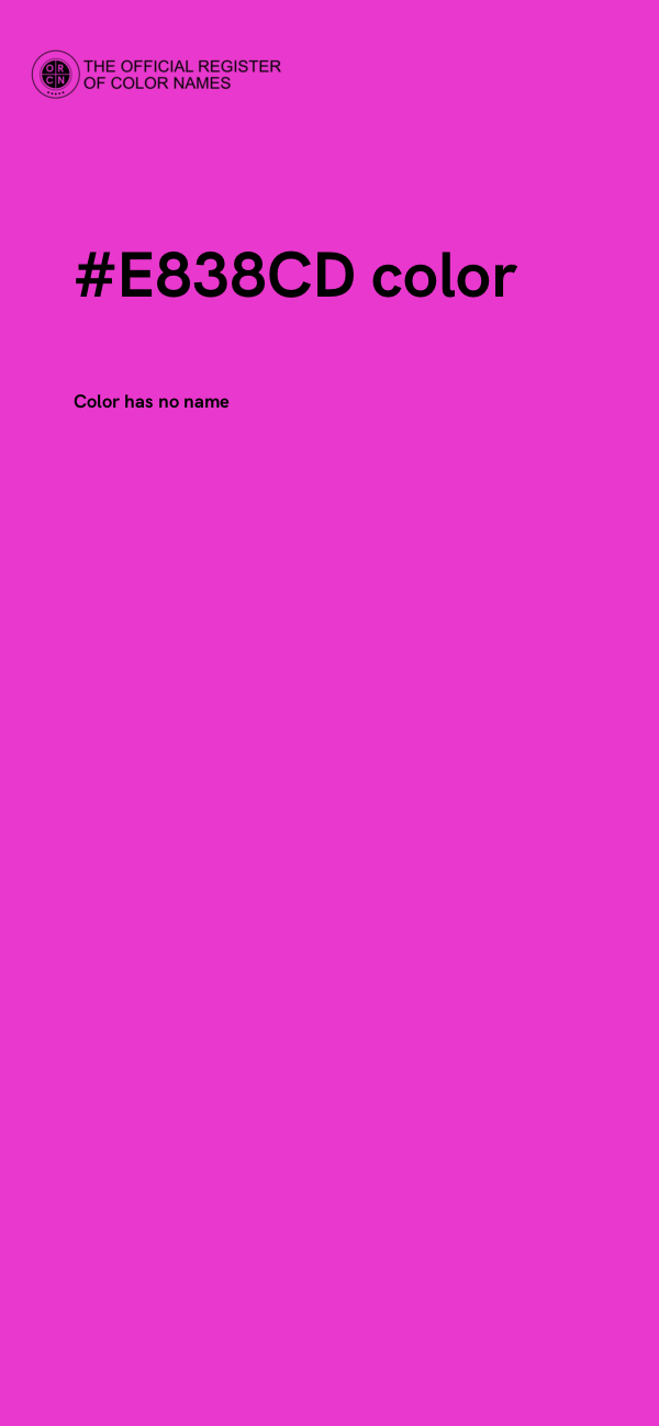 #E838CD color image