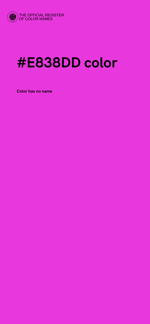 #E838DD color image