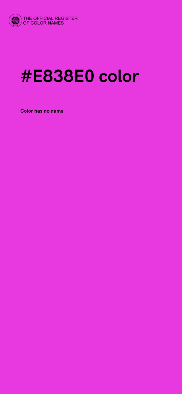 #E838E0 color image