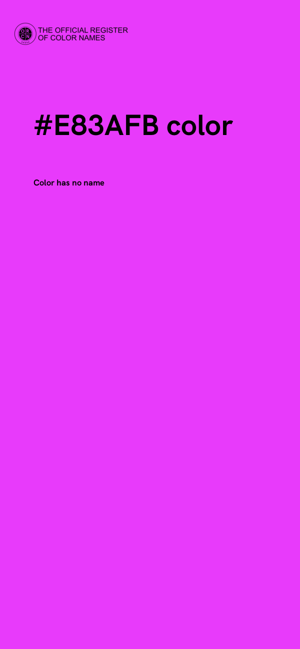 #E83AFB color image