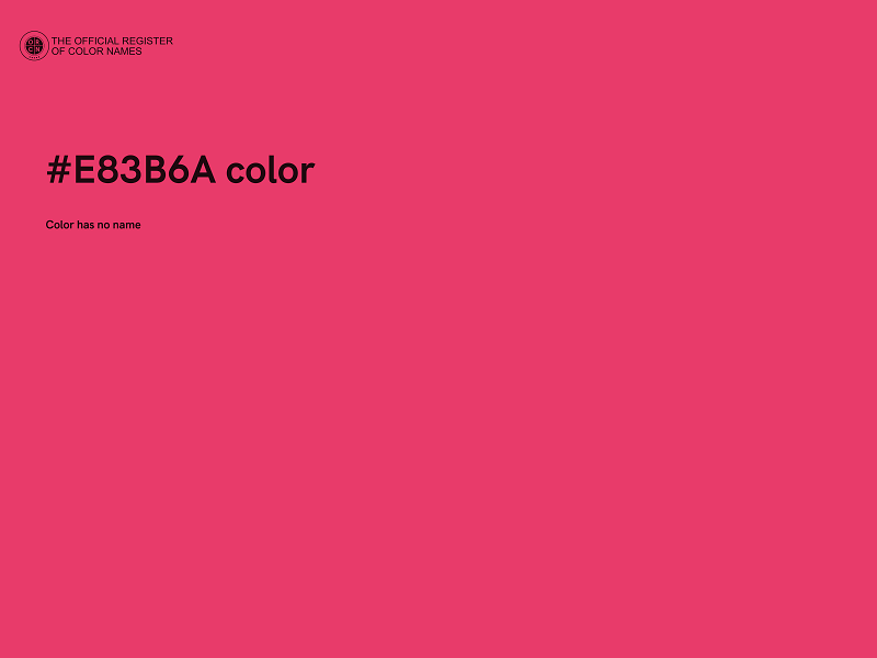 #E83B6A color image