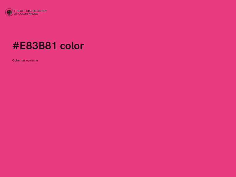 #E83B81 color image