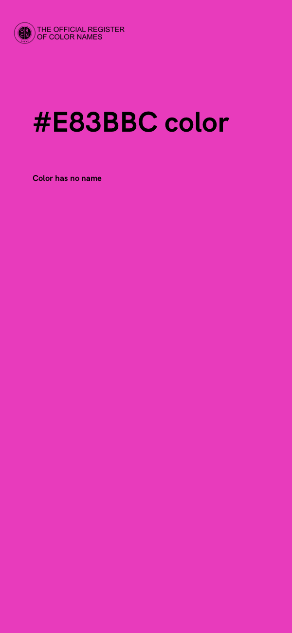 #E83BBC color image