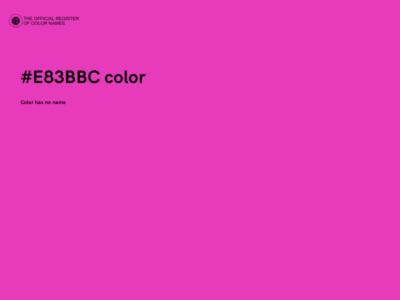 #E83BBC color image