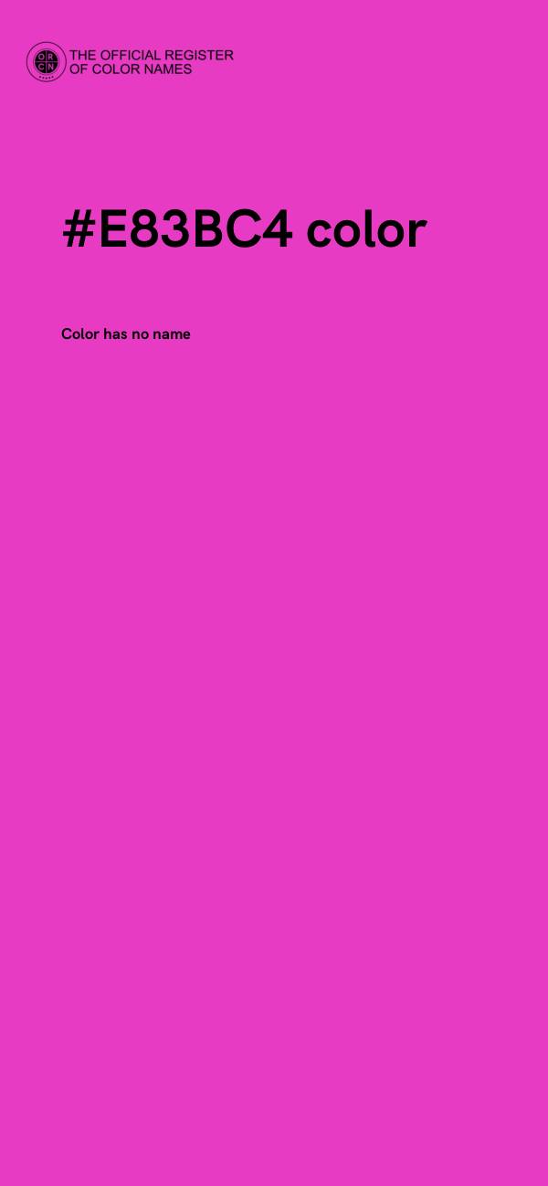 #E83BC4 color image