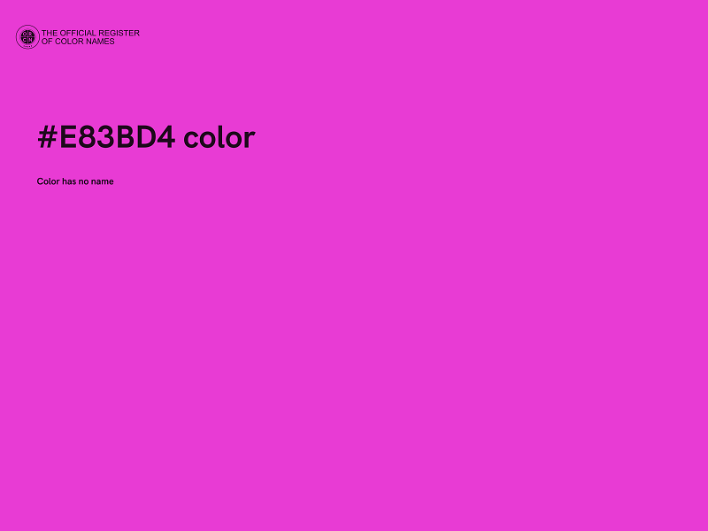 #E83BD4 color image