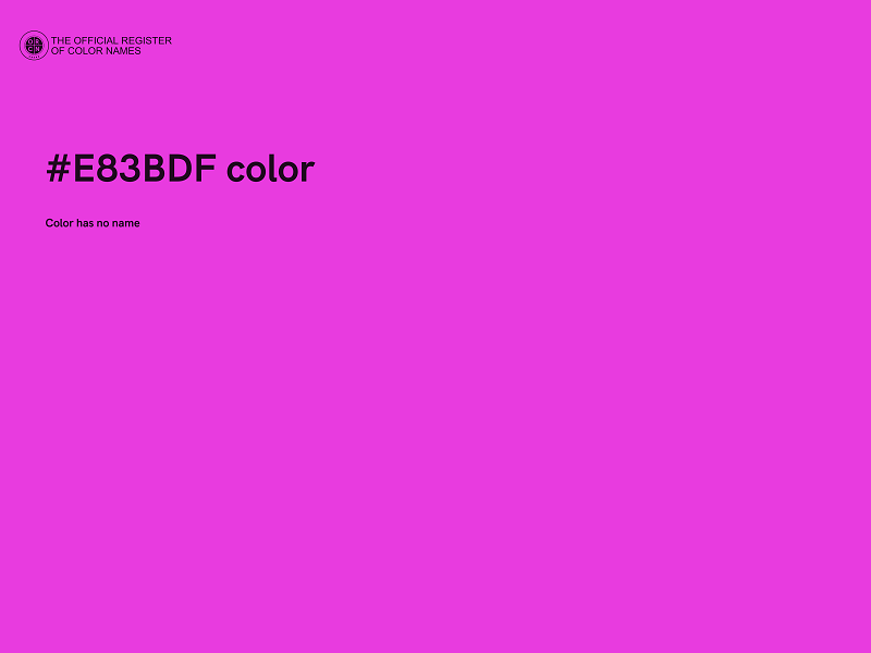 #E83BDF color image