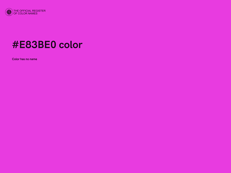 #E83BE0 color image