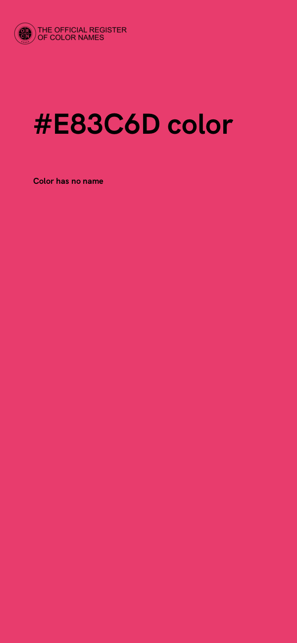 #E83C6D color image