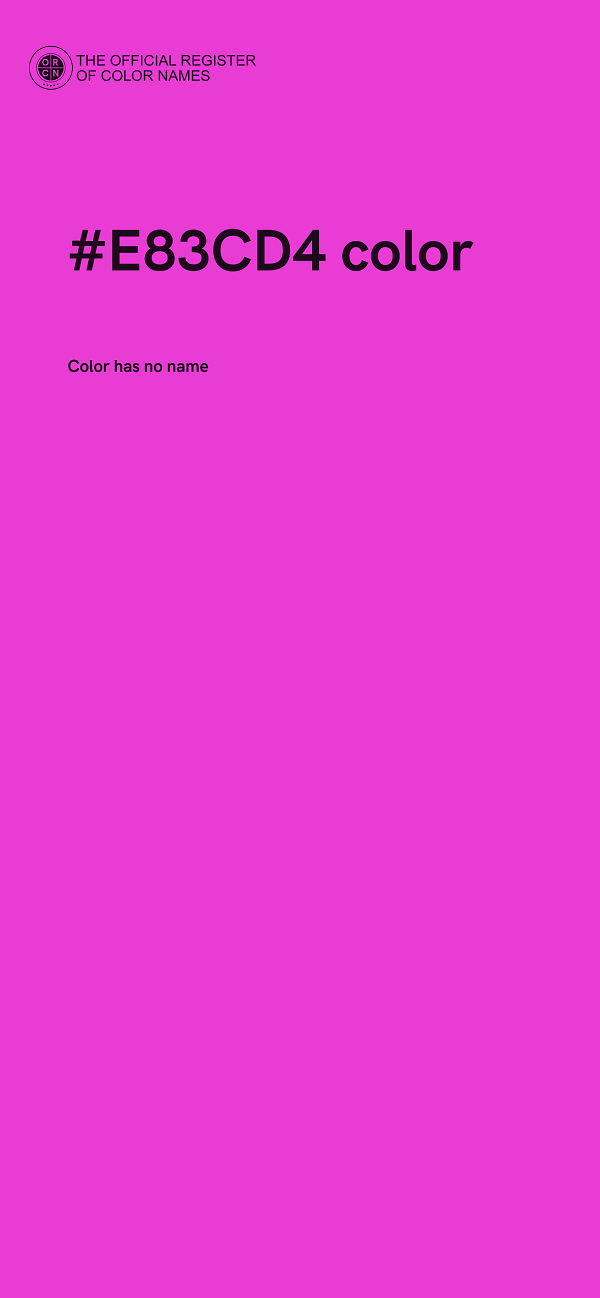 #E83CD4 color image