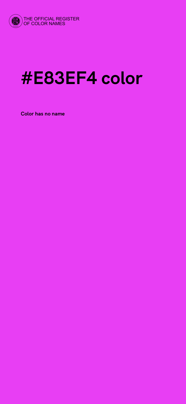 #E83EF4 color image