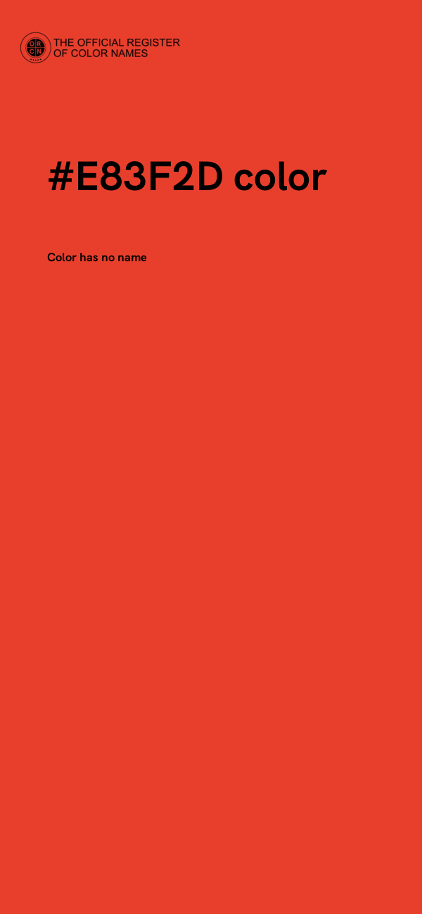#E83F2D color image