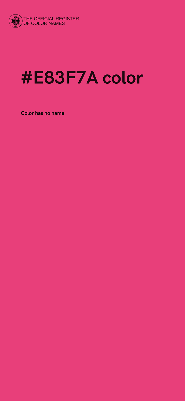 #E83F7A color image