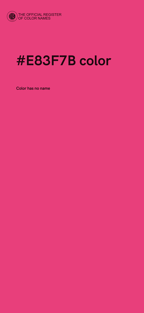 #E83F7B color image