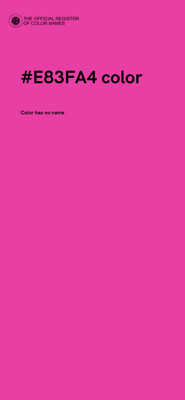 #E83FA4 color image