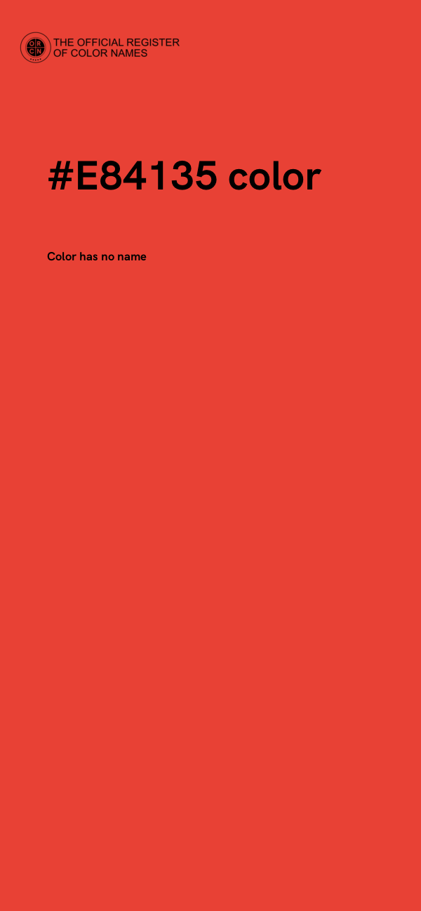 #E84135 color image