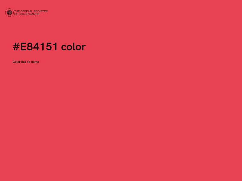 #E84151 color image